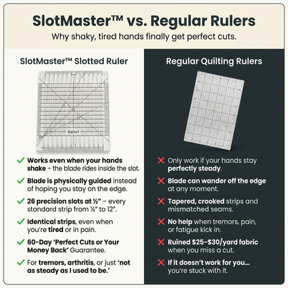 Protect Your Precious Fabric, Matching Points, and Quilting Confidence with SlotMaster™