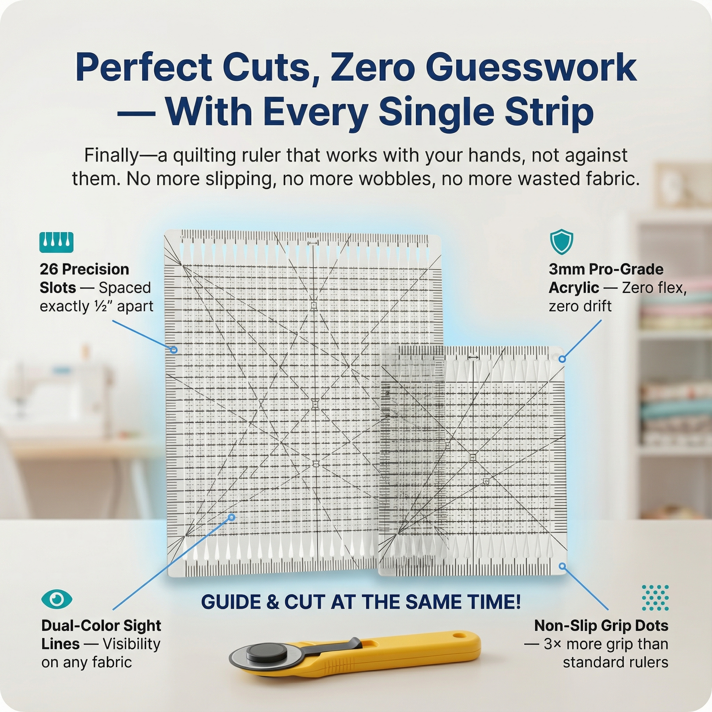 Protect Your Precious Fabric, Matching Points, and Quilting Confidence with SlotMaster™