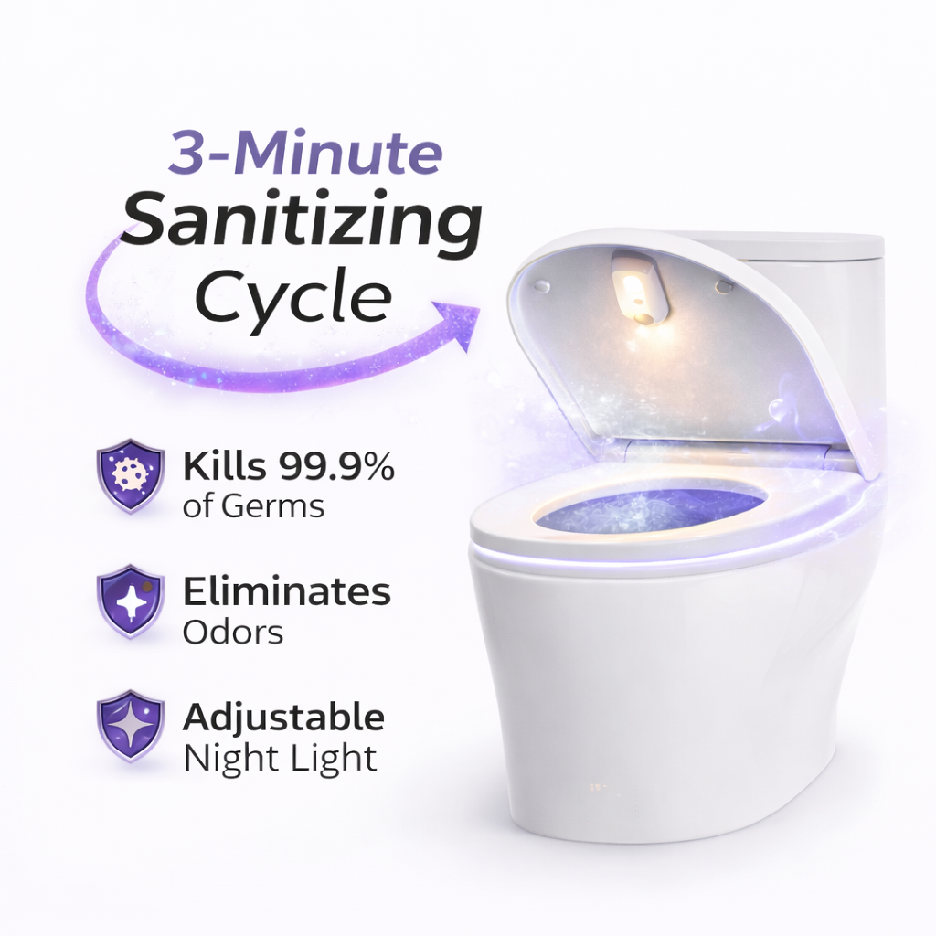 Self Cleaning UV Toilet Sanitizer & Night Light